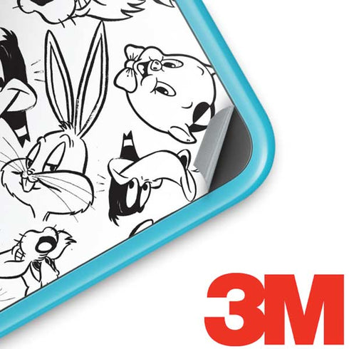 Looney Tunes Looney Squad Black and White Grid Nintendo 2DS XL (2017) Skin